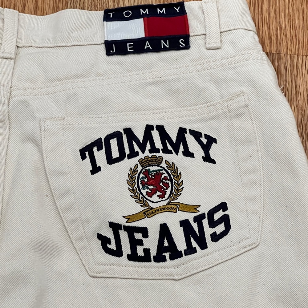 RARE Tommy Hilfiger Cream Relaxed Men Jeans